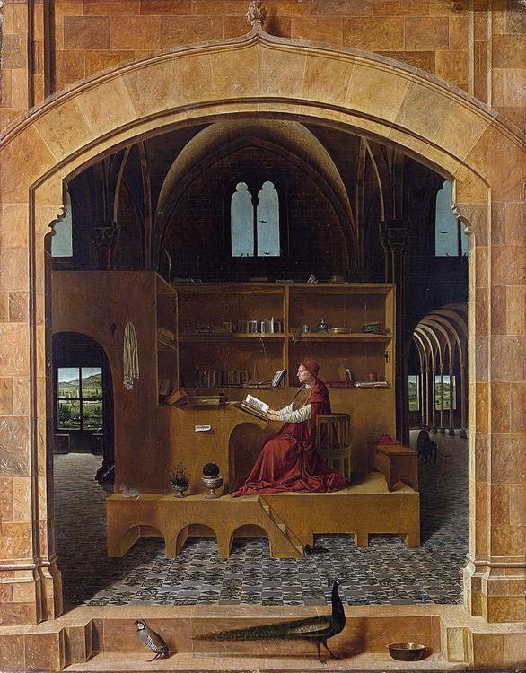 Antonello da Messina Saint Jerome in his Study (nn03) Norge oil painting art